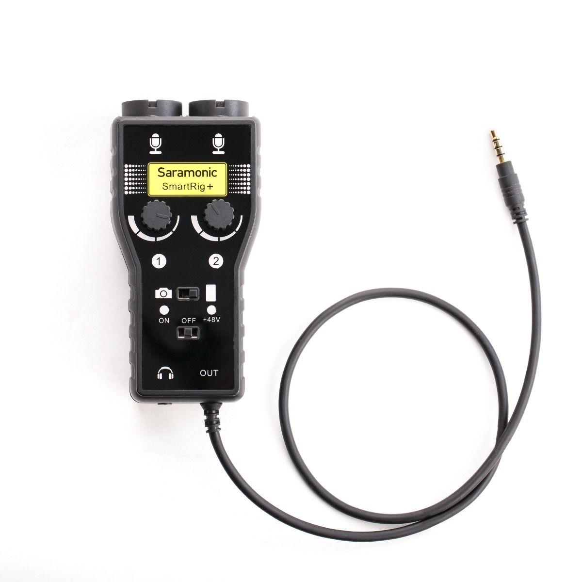 Saramonic SmartRig+ อินเทอร์เฟซรวมเสียงไมโครโฟน XLR,6.3มม. 2 ช่อง และTRS 3.5มม.2 ช่องโมโนและสเตอริโอใช้กับ กล้อง,iOS, Android TRS 3.5มม.