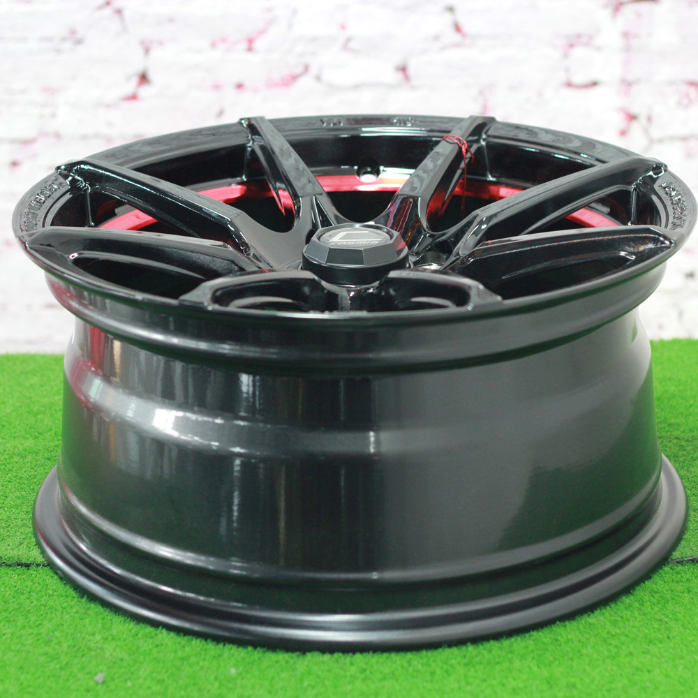 ล้อแม็กขอบ15 Cosmis VR-1 สีดำท้องแดง สำหรับรถเก๋ง (ราคาต่อวง) / 15x7.0 4H100 ET32