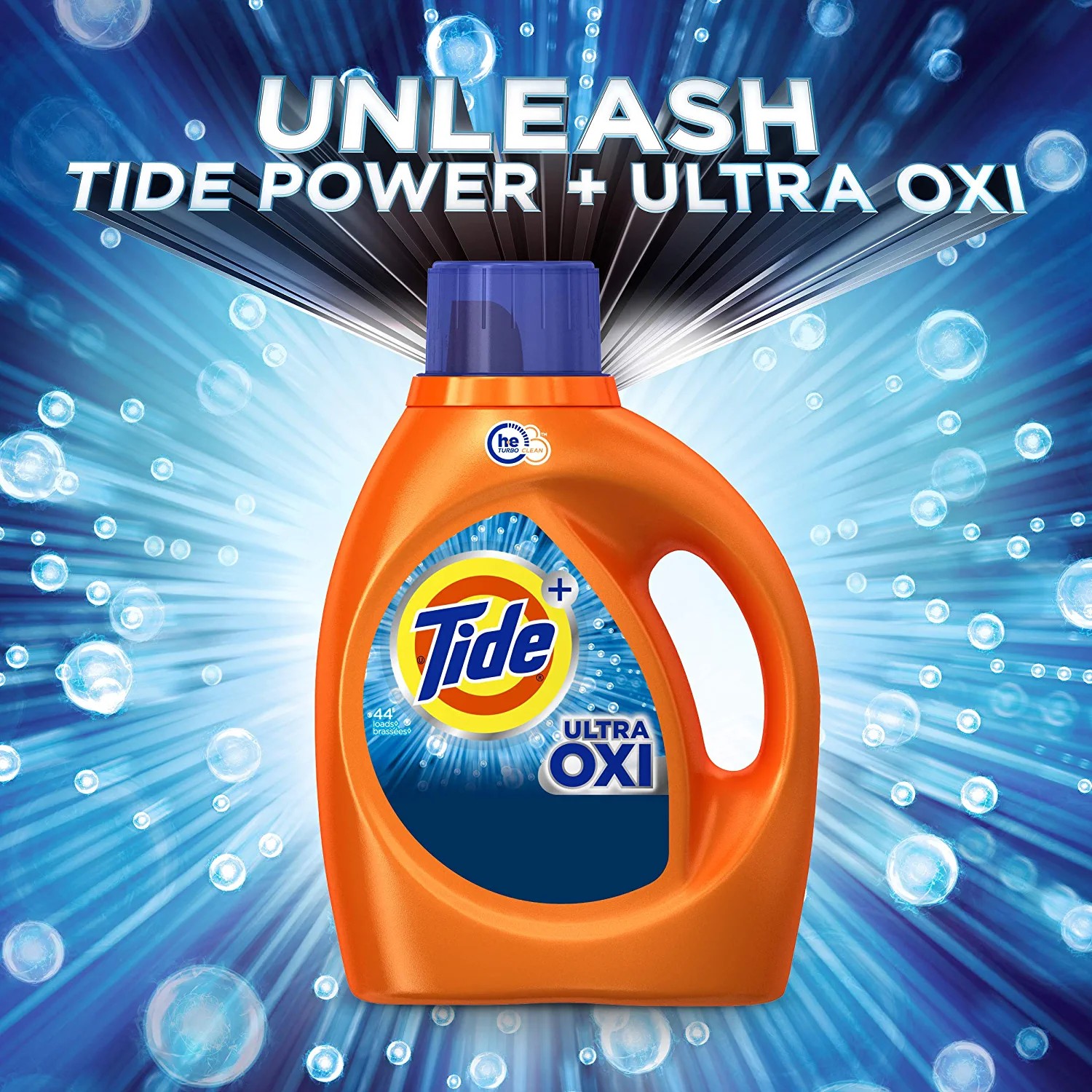 Tide Ultra Oxi Laundry Detergent Liquid Soap, 59 Loads น้ำยาซักผ้าขจัดคราบชนิดน้ำ