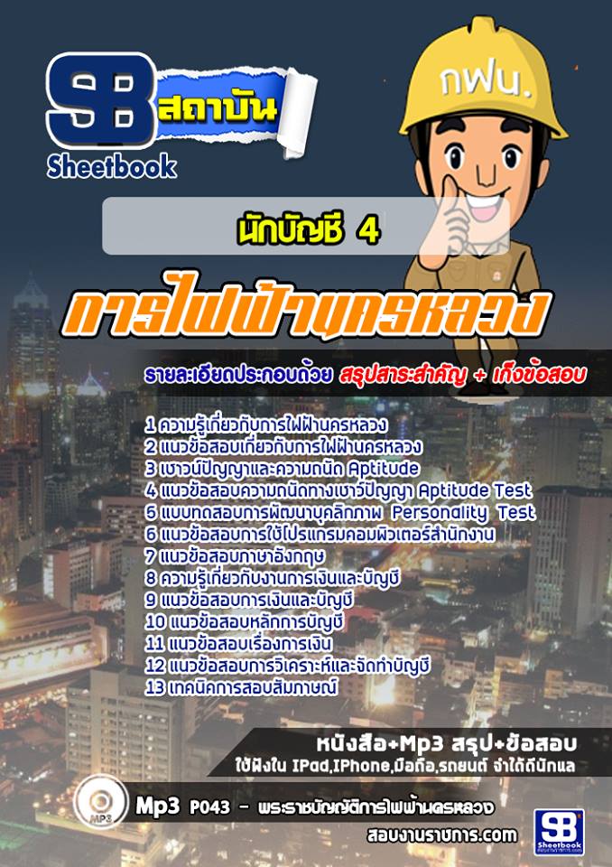 แนวข้อสอบนักบัญชี กฟน