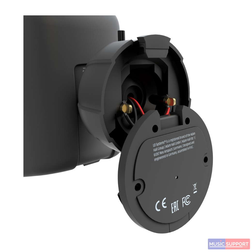 LD Systems DQOR 5T W สีดำ ตู้ลำโพงกันน้ำ 2ทาง 5นิ้ว 140 วัตต์ 70V-100V (คู่)