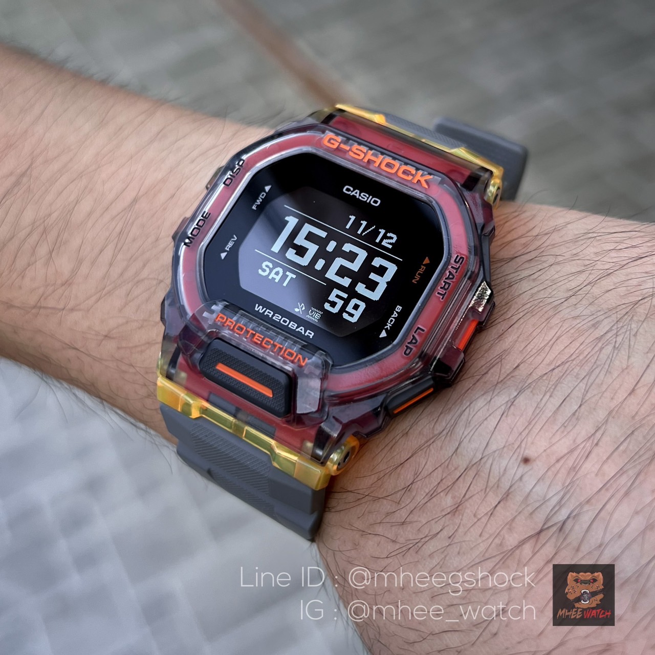 G-SHOCK Smart Watch Jelly Orange Grey Hot item GBD-200SM-1A5DR