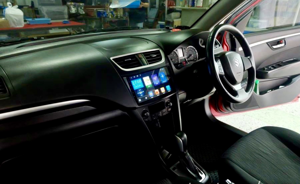 จอแอนดรอยติดรถยนต์ SUZUKI 9นิ้ว SWIFT 2012-2017 ปลั๊กตรงรุ่นไม่มีตัดต่อสายไฟ