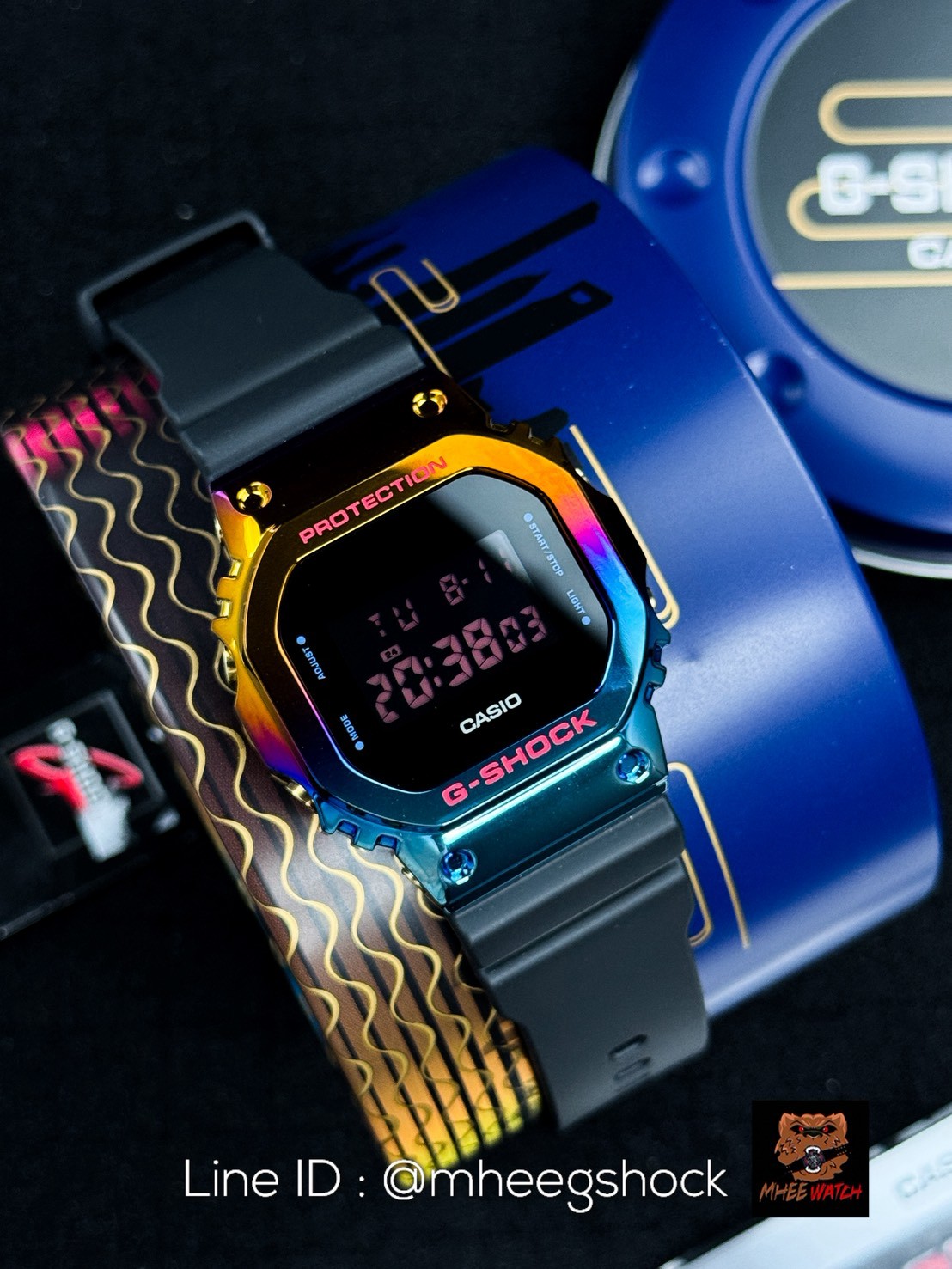 G-Shock ยักษ์เล็ก Metal Face Limited Rainbow Shanghai Nights GM