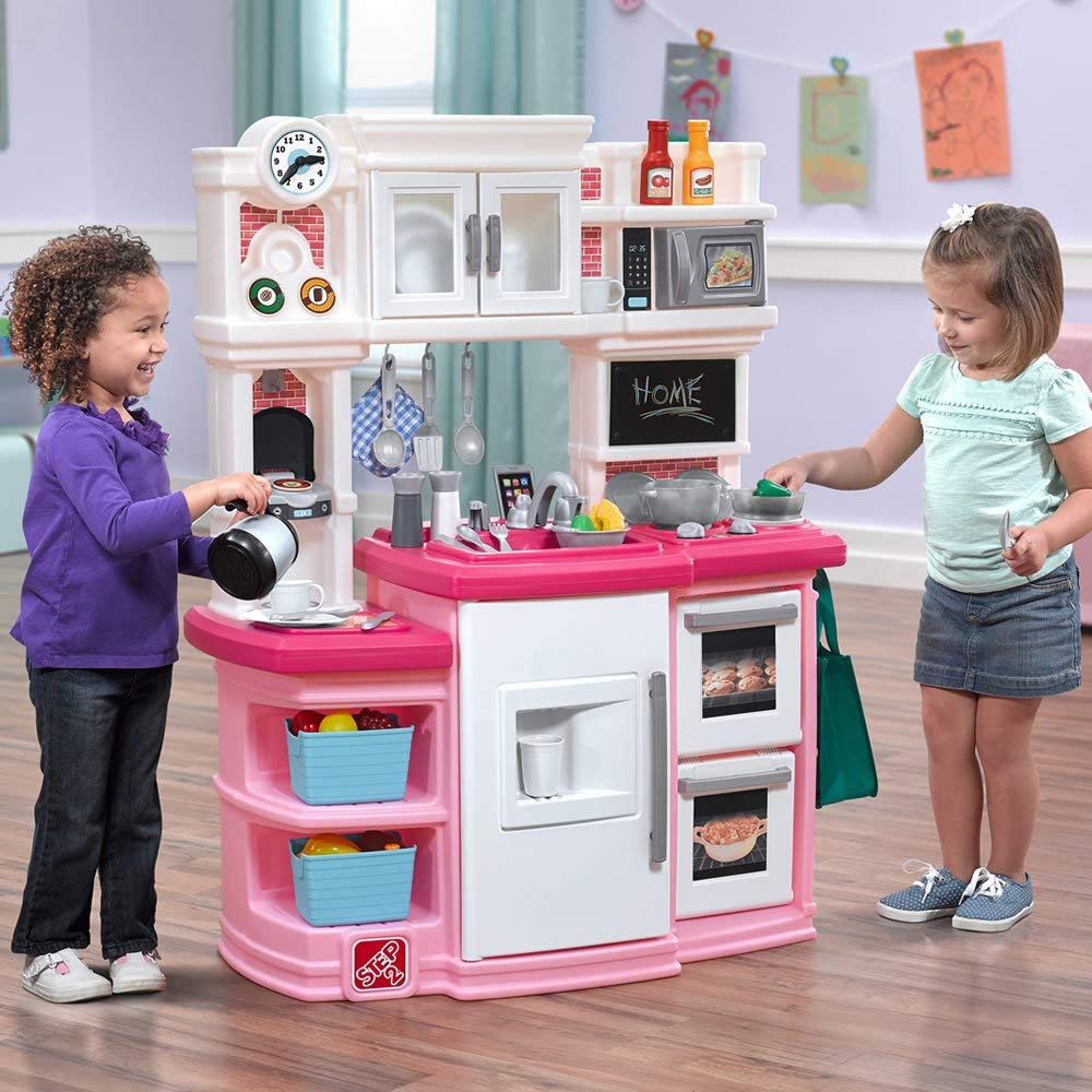 Step2 Great Gourmet Kitchen Pink ของเล่นชุดครัวจำลอง เสริมทักษะด้านจินตนาการ