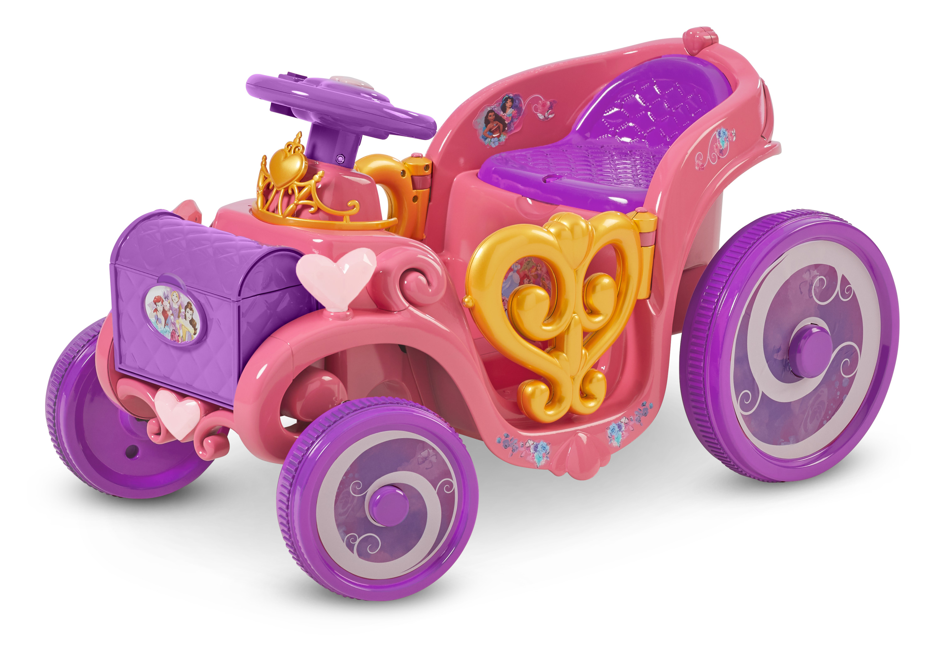 Kid Trax Disney Princess Enchanted Adventure Carriage 6 Volt Toddler Quads รถแบตเตอรี่เด็ก