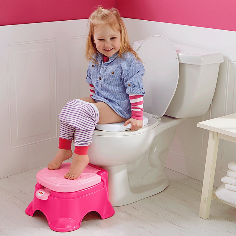 Fisher Price Royal Stepstool Potty - Pink Princess กระโถนเด็กฝึกขับถ่าย