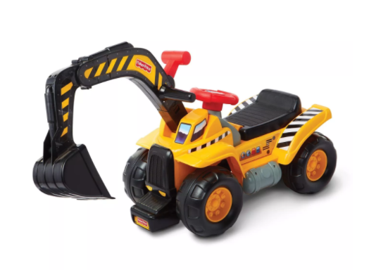 Fisher Price Big Action Dig N Ride ของเล่นรถขุดดิน