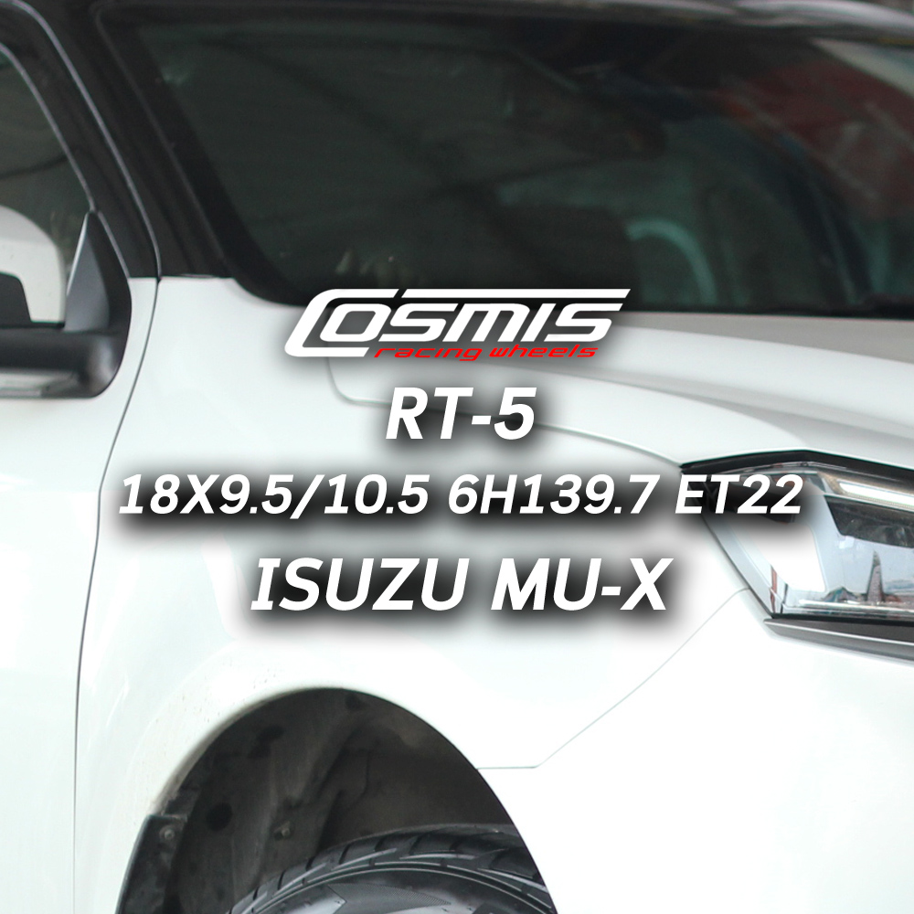 [ NCรีวิว.EP333 ] ISUZU D-MAX กับล้อ 5 ก้านทรงพลัง หรูหรา ด้วยสีดำเงา พร้อมcncเล็กๆระหว่างก้าน กับล้อCosmis RT-5