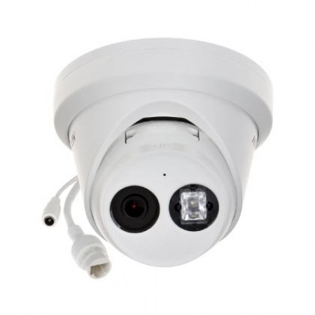Hikvision DS-2CD2343G2-I(U) PoE 4MP AcuSense Outdoor IP Turret Camera Fixed lens, 2.8 and 4mm optional, 2688 × 1520 resolution, SD Card Slot up to 256GB, Smart Human/Vehicle Detection, H.265+, Water and dust resistant IP67 U: Built-in microphone