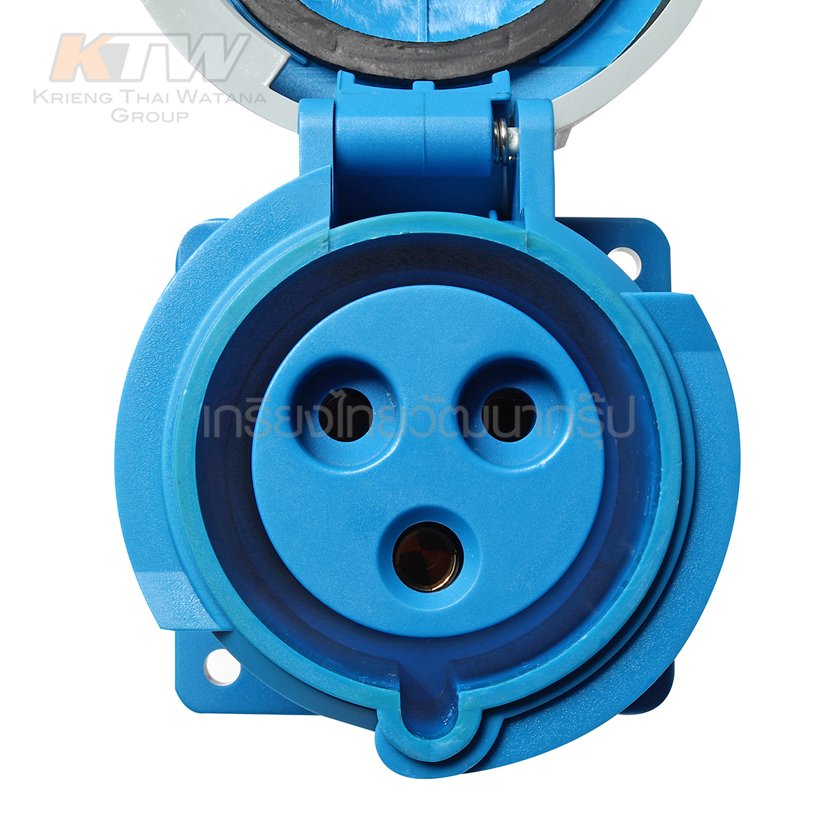 MARATHON ปลั๊กและเต้ารับอุตสาหกรรม เอ็นจิเนียริ่งพลาสติกที่ไม่ลามไฟ แบบ ฝังตรง