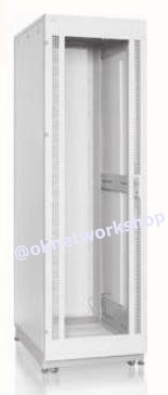 G4-61142 19” GERMAN SERVER RACK 42U, (60 x 110 cm.) Two-Tone White-Gray