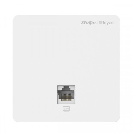 Reyee RG-RAP1200(F) AC1300 Dual Band Wall-Mounted Access Point, 2 10/100base-t Ethernet port include 1 uplink port , Ruijie Cloud app management