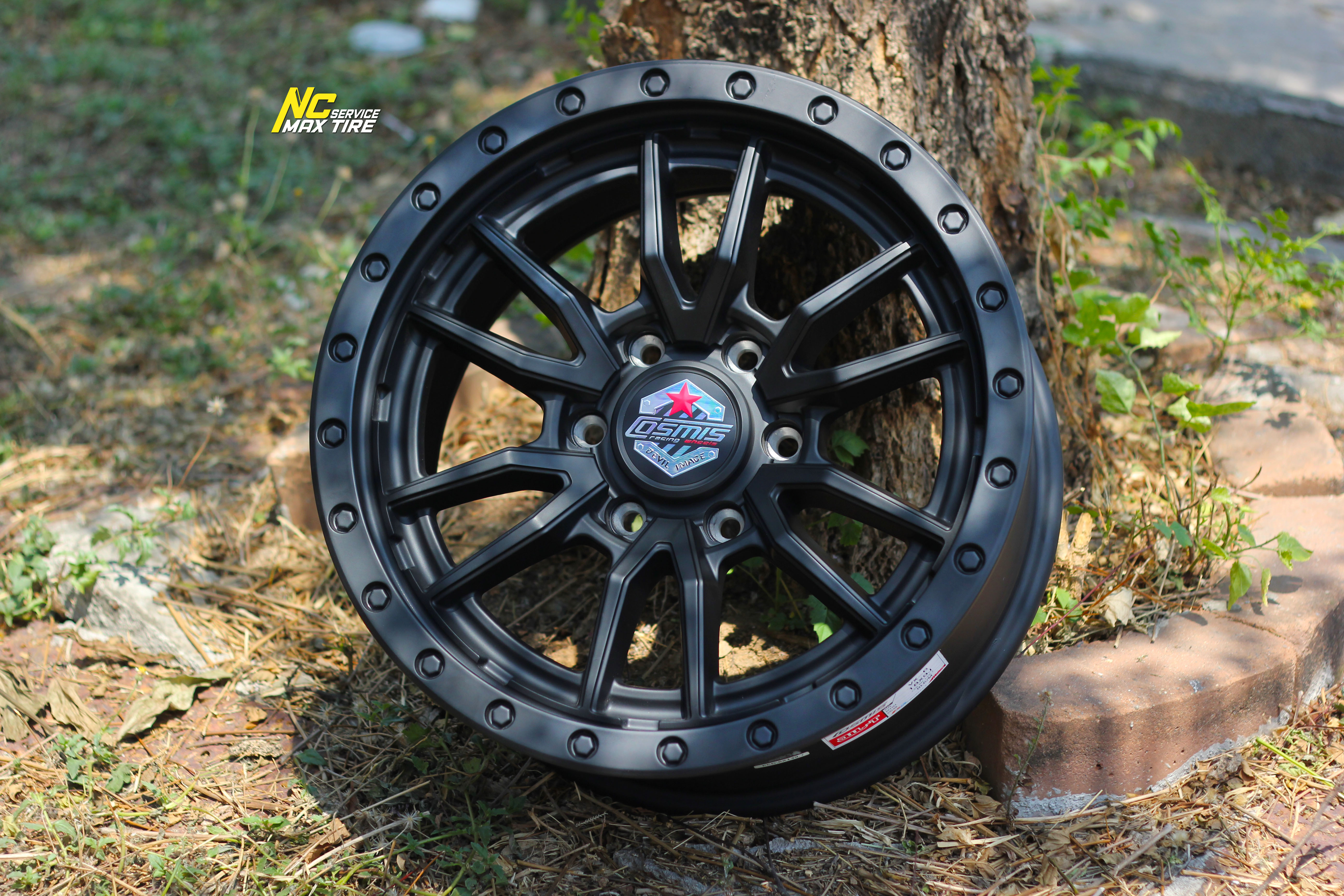 ล้อแม็กสวยๆ / ล้อแม็กออฟโรด / ล้อแม็กขอบ18 / Cosmis / DEVIL / VX-6 / OffRaod / 18x9.0 6H139.7 ET25 / ล้อแม็กสีดำด้านทั้งวง / NC
