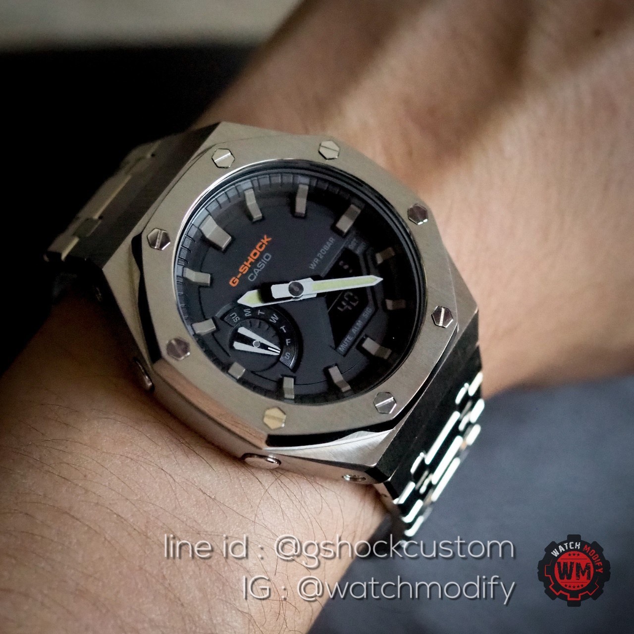 Casioak Ga-2100 หน้าAP Casioak Royal สายแบบUpgrade