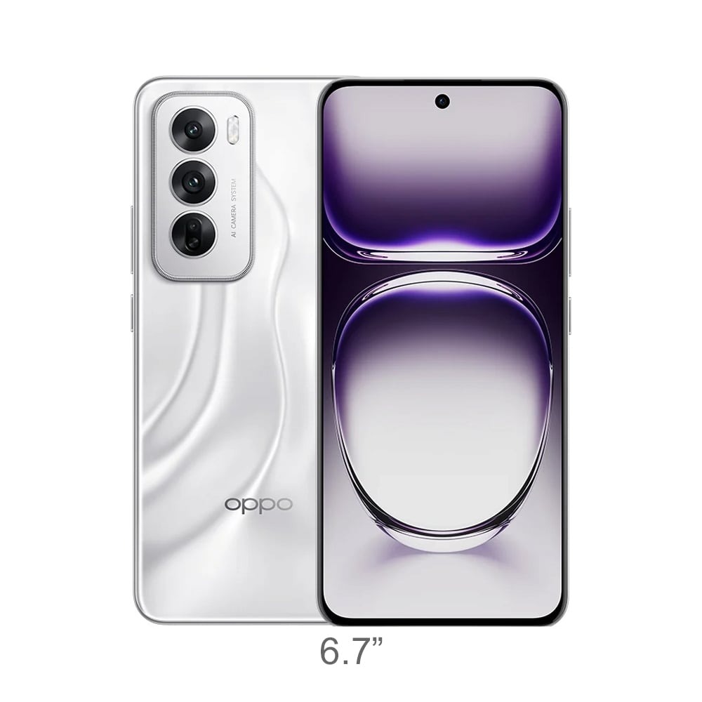 [เครื่องเดโม่ เครื่องใหม่ ไม่มีประกัน] OPPO Reno 12 (12+256) Astro Silver 5G สมาร์ทโฟน Smart Phone ออปโป้ Smartphone