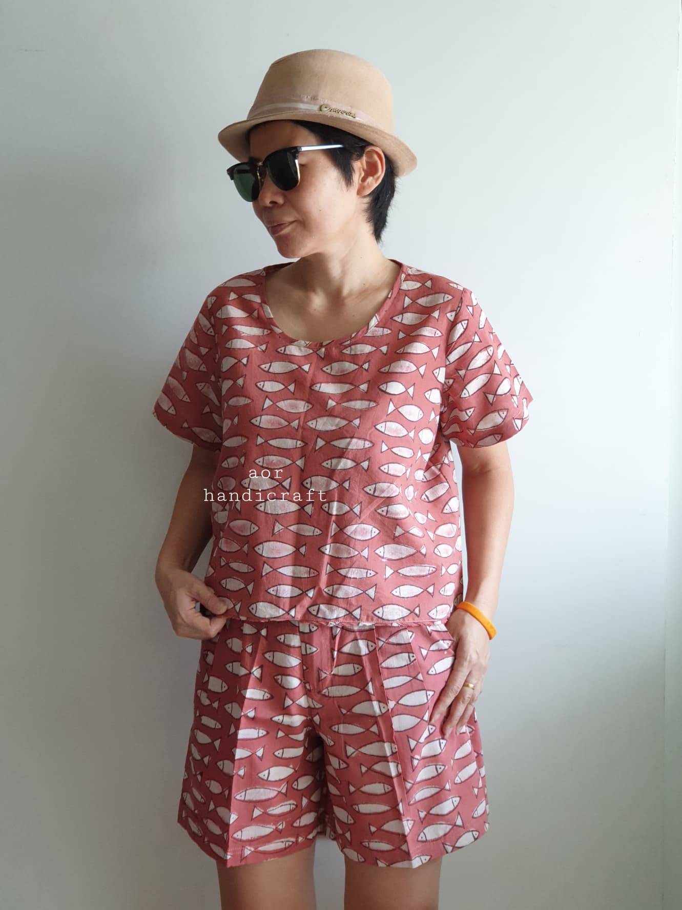 กางเกงขาสั้นผ้าฝ้ายอินเดีย (มีเฉพาะ size M)