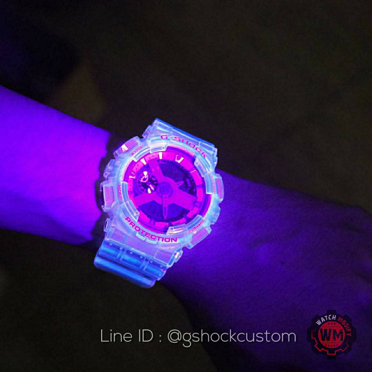 GA-110 Custom ชมพูเรืองแสง