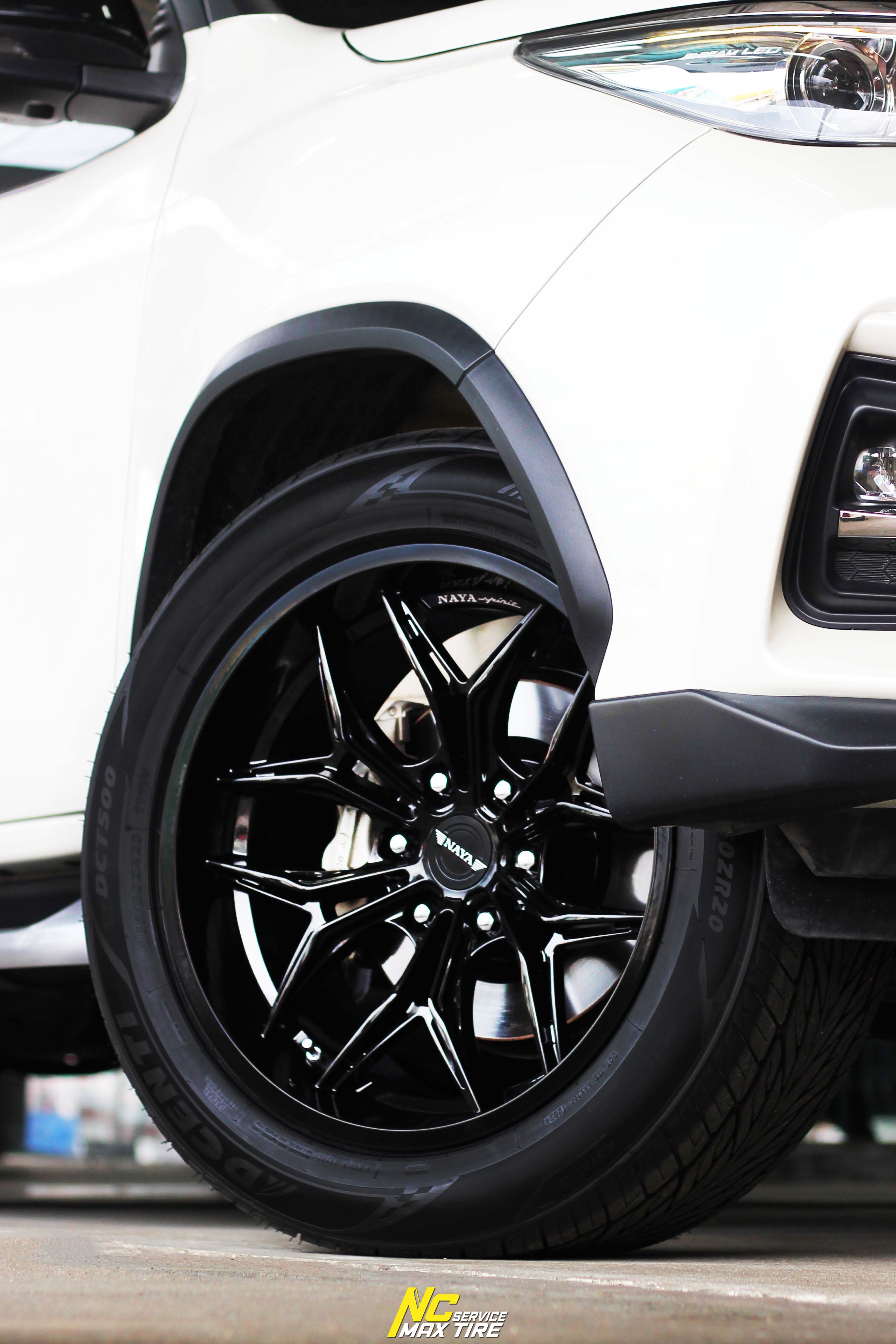 NCรีวิว.EP685 TOYOTA FORTUNER TRD NAYA Wheels : ALPHA-T63 20x9.5 6H139.7 ET0 ล้อแม็กสีดำเงาทั้งวง NCล้อแม็ก