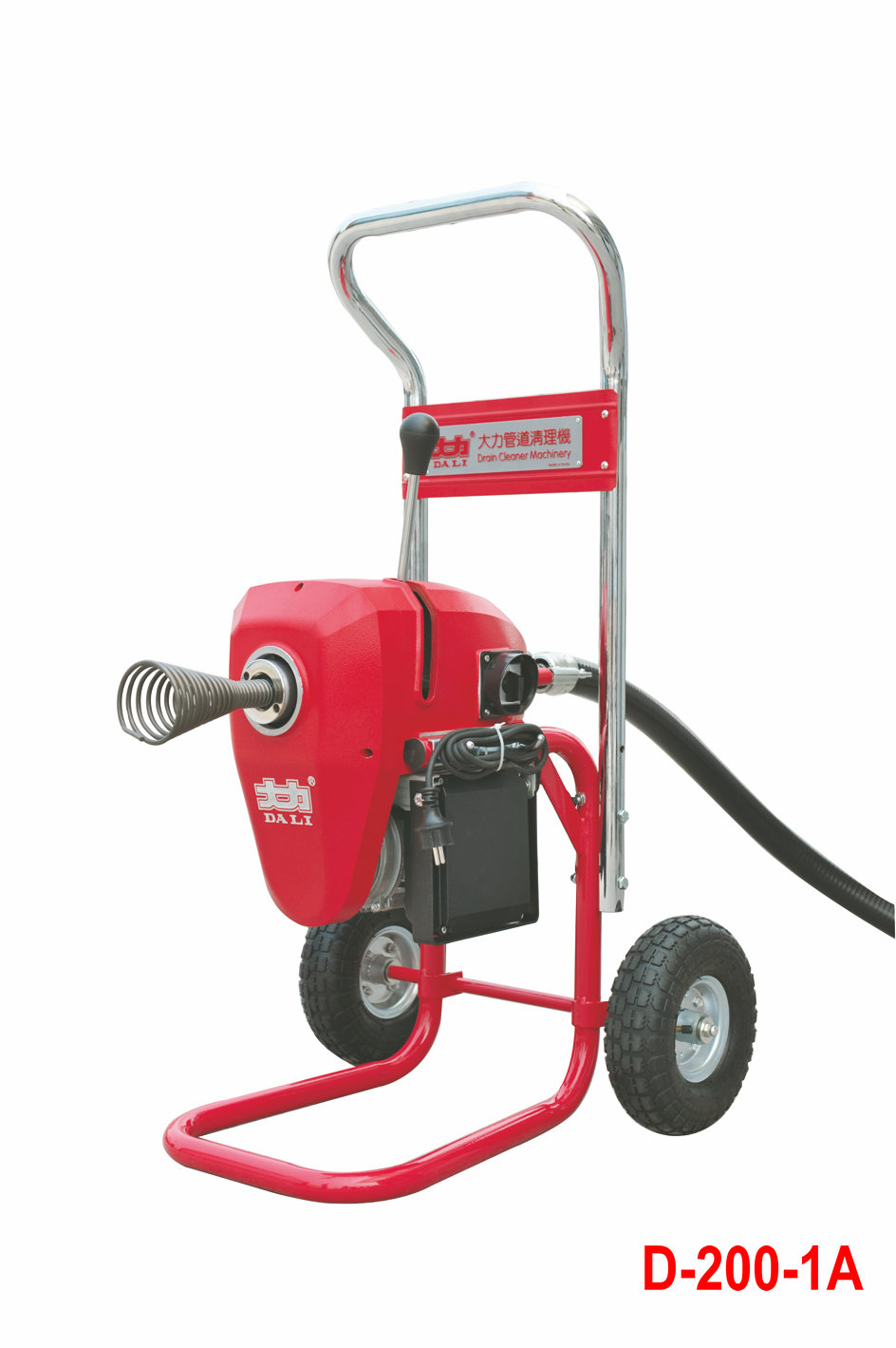 เครื่องทะลวงท่อ งูเหล็ก DALI รุ่น D-200-1A งูเหล็กทะลวงท่อ เครื่องล้างท่อไฟฟ้า