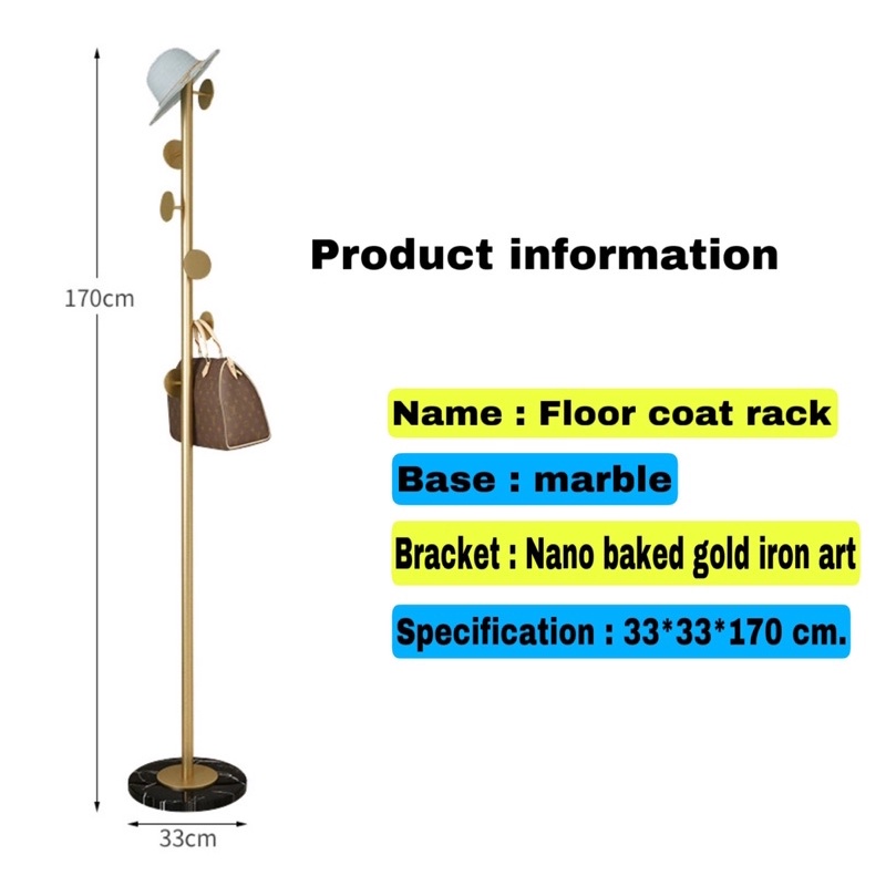 CT120D053 ZEITAKUMS #ที่แขวนแขวนหมวก ที่แวนแขวนกระเป๋า Nordic style ราวแขวนหมวก ราวแขวนกระเป๋า แต่งบ้านสไตล์โมเดิร์น