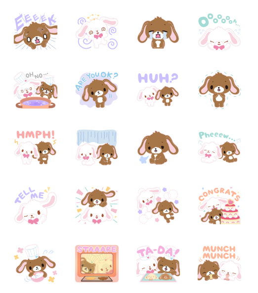 ขายสติกเกอร์ไลน์ Sugarbunnies