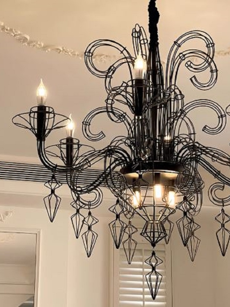 CT238A309 SOTMIA โคมไฟระย้า โคมไฟโมเดิร์นสีดำ Chandelier Lighting โถงบรรได โต๊ะทานอาหาร