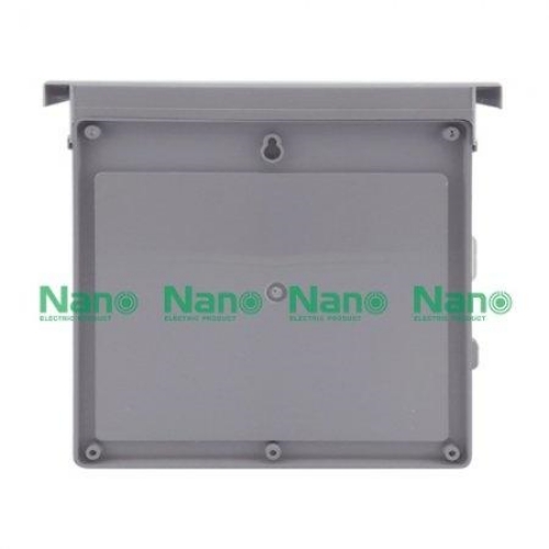 NANO Electric® NANO-102CG ตู้กันน้ำพลาสติก มีหลังคา ฝาใส ขนาด 11.50x13x6 นิ้ว (290 x 328 x 160 mm) สีเทา