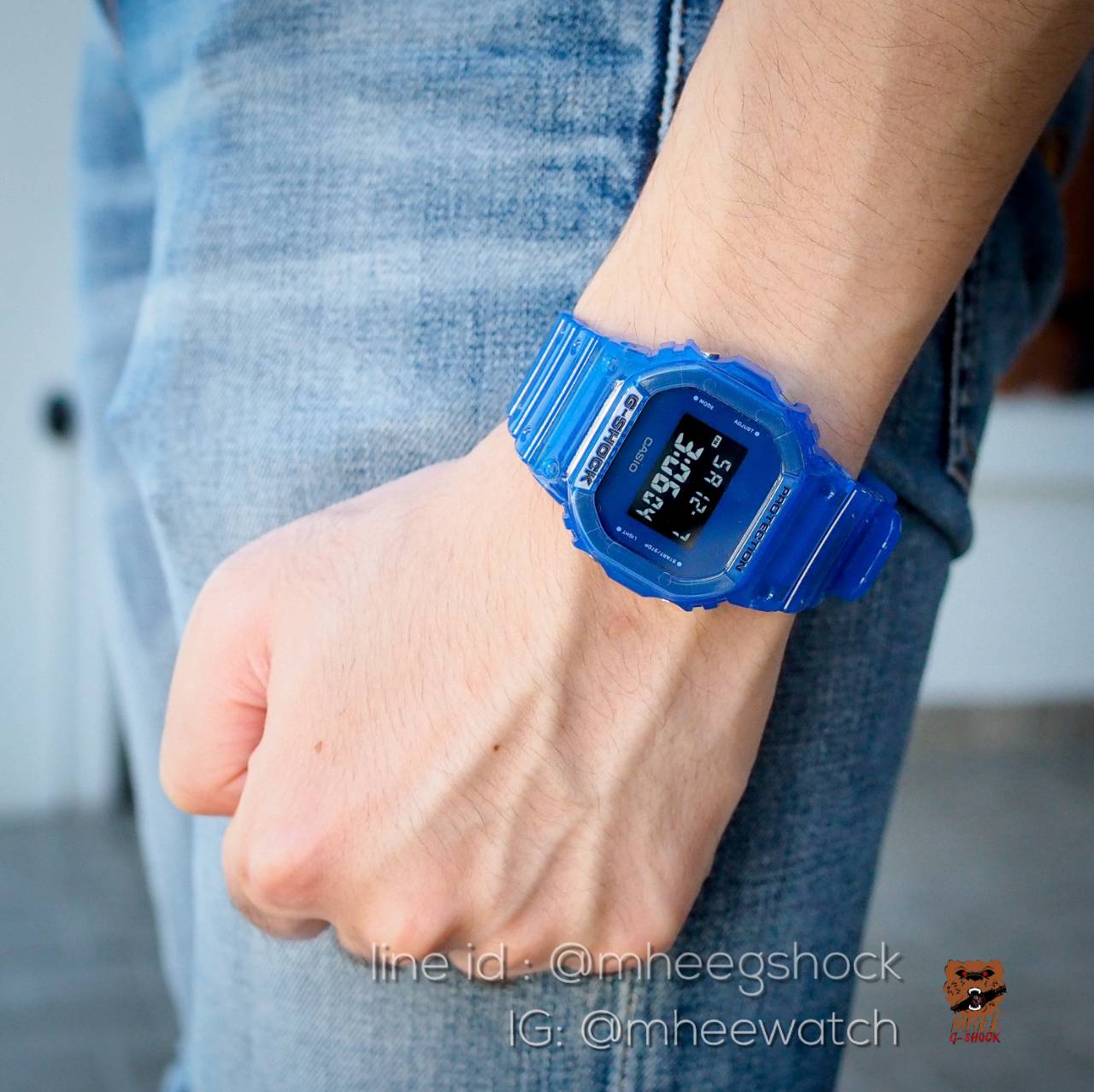 G-Shock Blue Jelly DW-5600SB-2 ของแท้ ประกันศูนย์