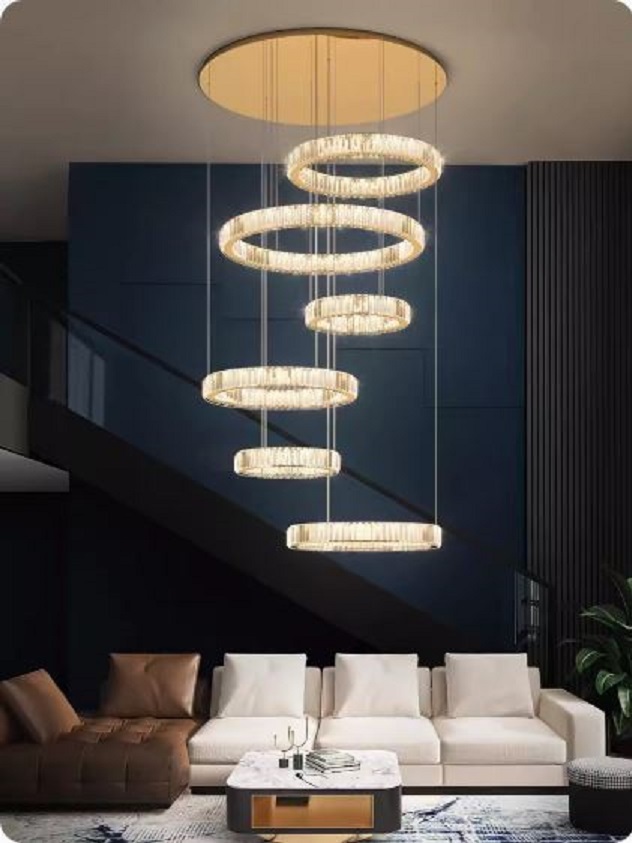 CT206A235 SOTMIA chandelier duplex floor โคมระย้า โคมโถงบรรได แชนเดอเรีย Lamp ไฟยาว