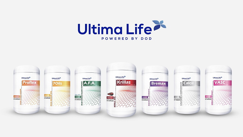 ULTIMA LIFE, A.F.A, 7Oils, Krillas, VASC, Proflex, Calcil, Bremax, NUTRICH