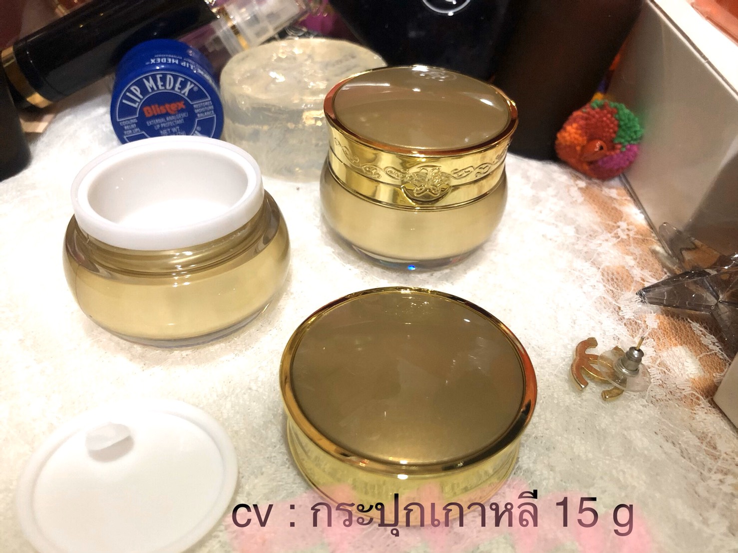 ขายส่ง ปลีก บรรจุภัณฑ์ กระปุกครีม อคิลิคเกรด A ซัลวาซู 15 กรัม สวยทรงคุณค่า