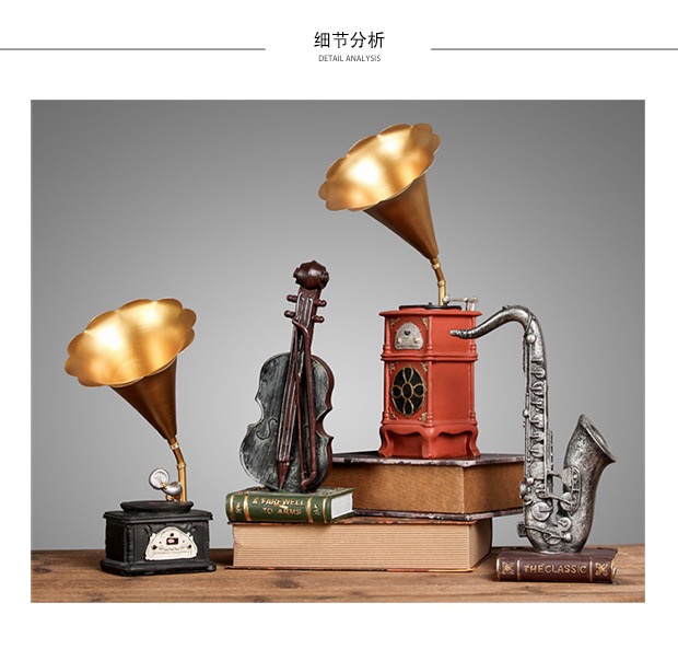 C1009B008 FAMITOSS ของตกแต่งบ้านวินเทจ โบราณ เรโทร RETRO DECORATION ตกแต่งห้อง ของขวัญ ของตั้งโชว์ นาฬิกา กระปุกออมสิน