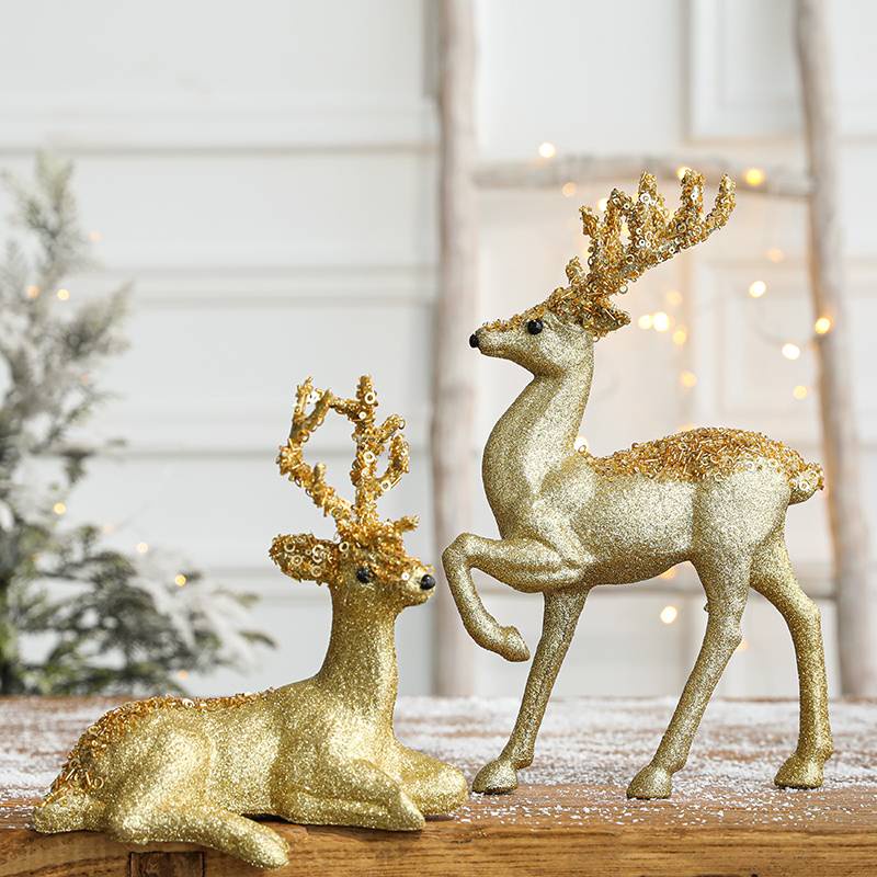 CT149B103 FAMITOSS กวางเรนเดียร์ ของแต่งคริสต์มาส กวาง ตกแต่งบ้าน Cristmas