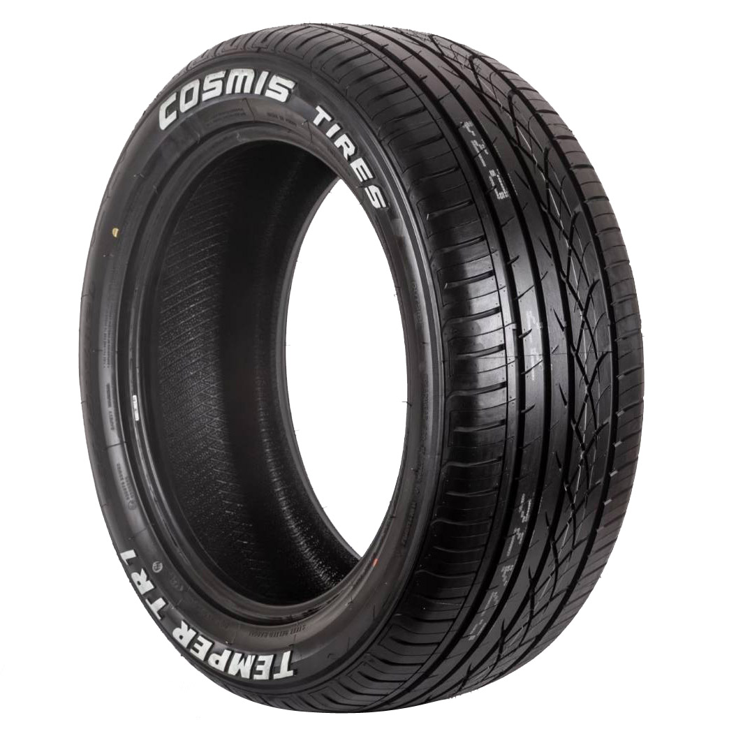 ยางCosmis TEMPER TR1/ แก้มตัวหนังสือขาว / ยางสปอร์ต ใช้ ซิลิกาคอมพาวด์ / สำหรับกระบะ และ PPV (ยางใหม่ปี24)