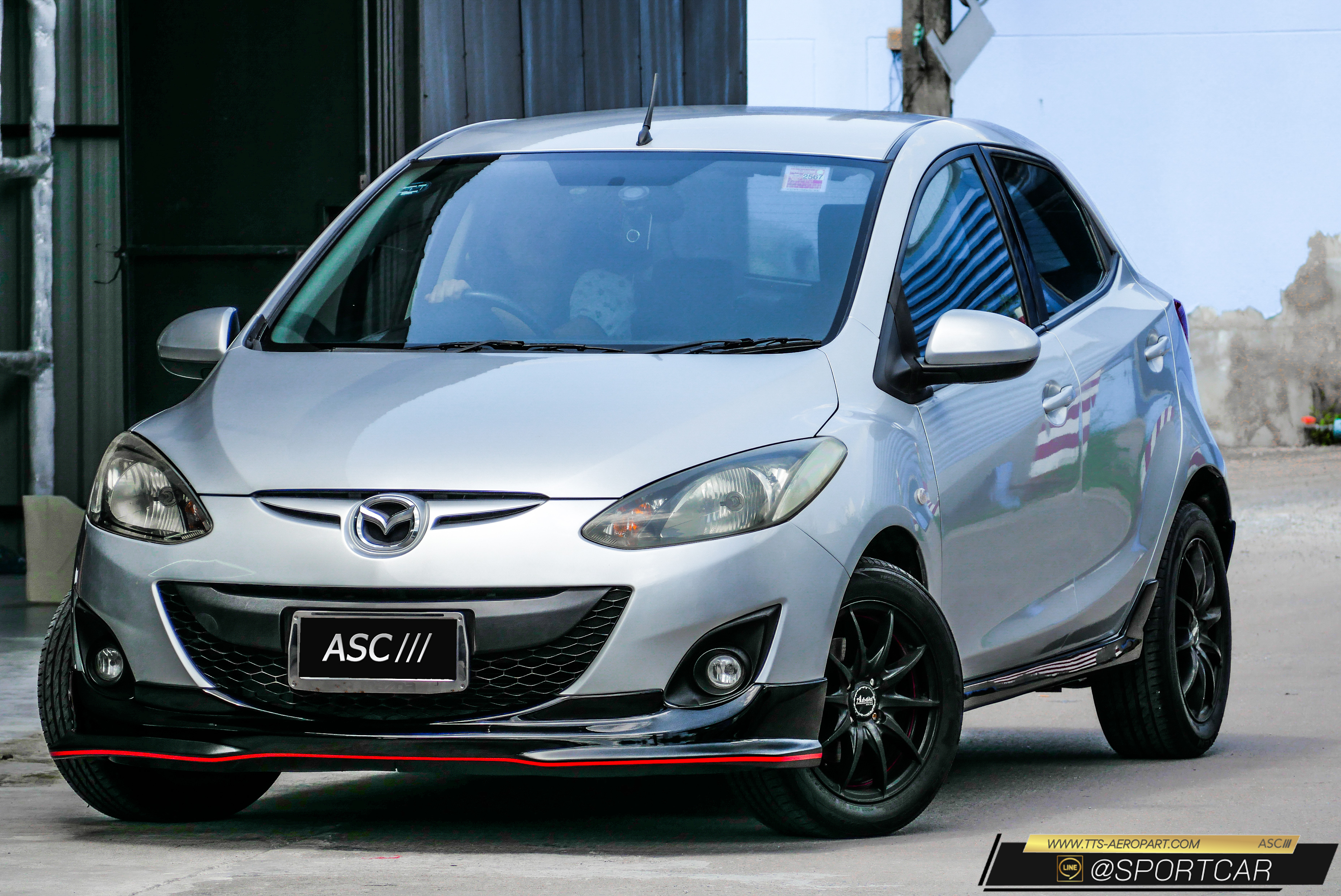 ชุดแต่ง Mazda2 2011 2012 5ประตู - สเกิร์ตรอบคัน Mazda 2 มาสด้า 2 แต่งสวย