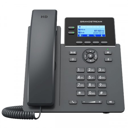 Grandstream GRP2602W Essential IP Phone, 2 lines, 4 SIP accounts, HD Audio, Dual-band Wi-Fi 802.11 a/b/g/n/ac, 2 Port Gigabit PoE