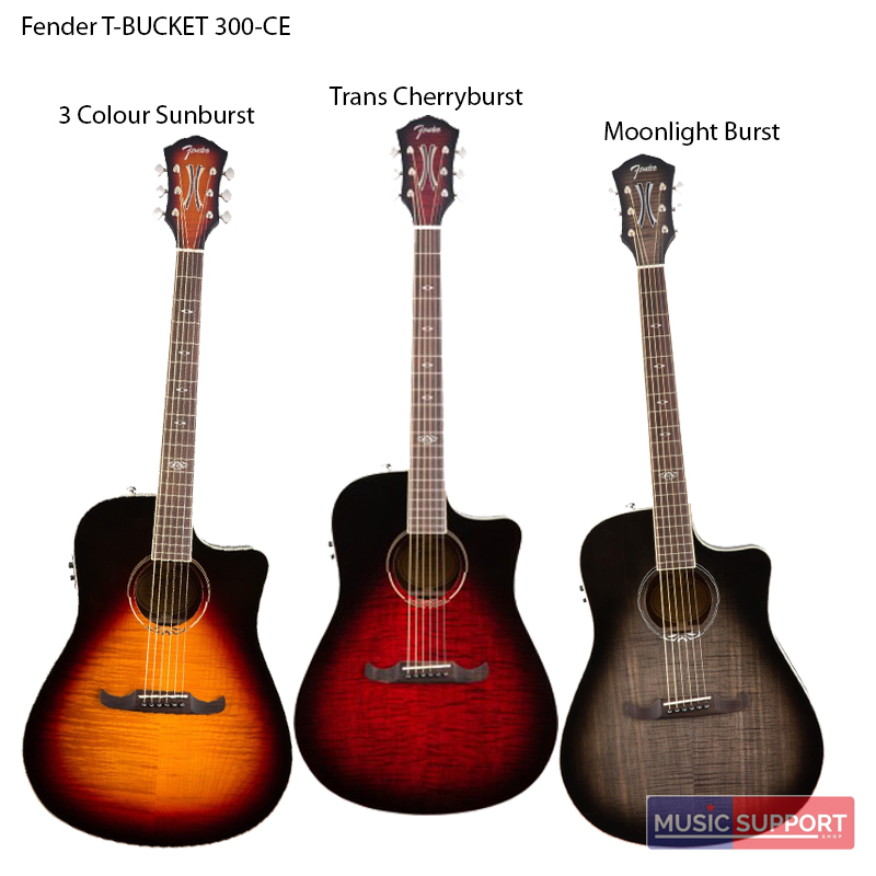 กีต้าร์โปร่งไฟฟ้าFender T-BUCKET 300-CE/MB/SB/TCB