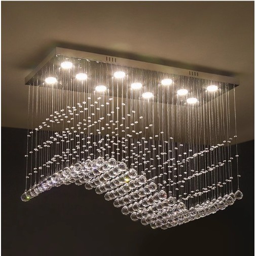 CT195A166 SOTMIA โคมระย้า โคมไฟระย้าฐานสี่เหลี่ยม