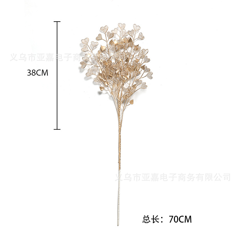 กิ่งไม้สีทอง ใบไม้สีทอง ยูคาลิปตัสทอง ตกแต่งห้อง ประกอบฉาก ST502E806