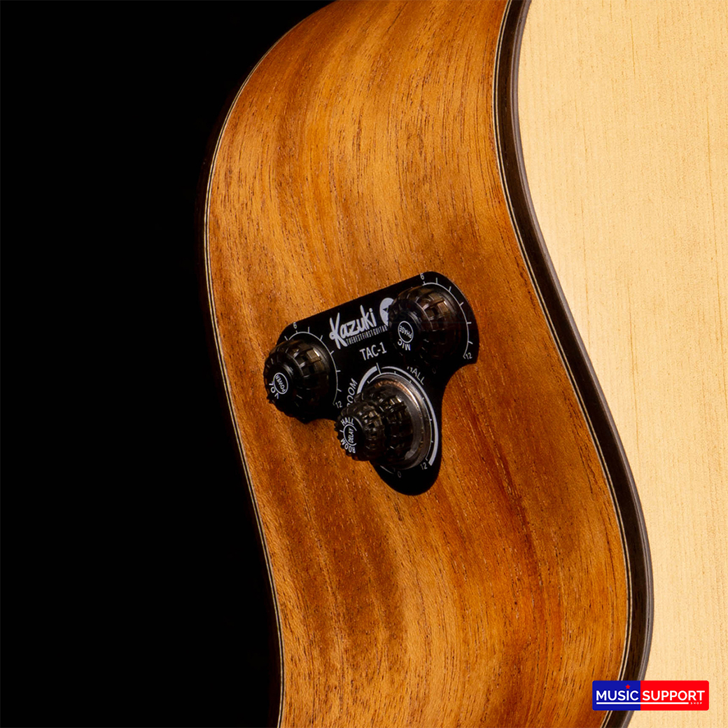 กีต้าร์โปร่งไฟฟ้า Kazuki 41 นิ้ว Top Solid รุ่น AKZ-SOUL-OM41ETAC Transacoustic +กระเป๋า