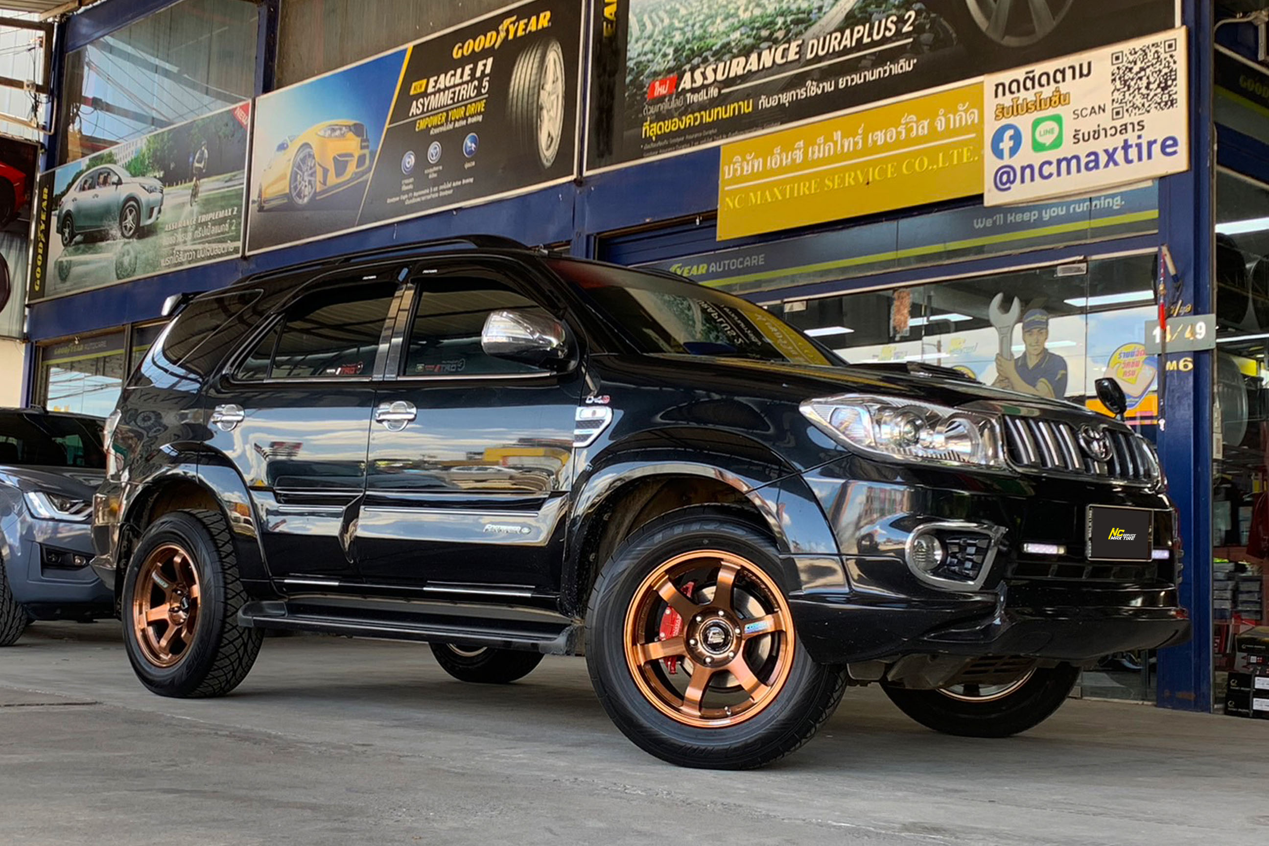 Toyota Fortuner / Cosmis / RG-06S / ล้อแม็กสีคอปเปอร์ / Custom Color / 18x9.0 6H139.7 ET0 / T1RS / 265/60R18