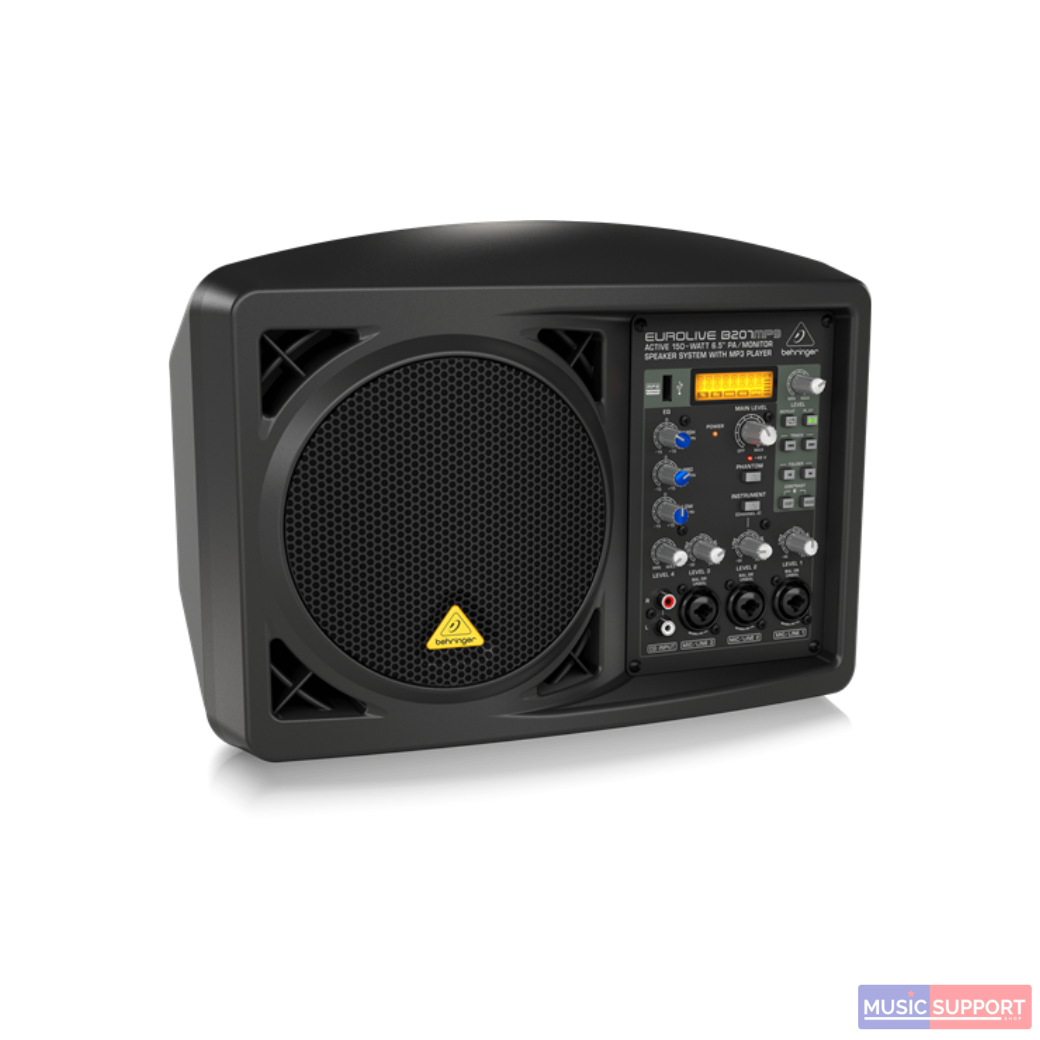 Behringer B207MP3 Active 150W 6.5" PA/Monitor Speaker System with MP3 Player