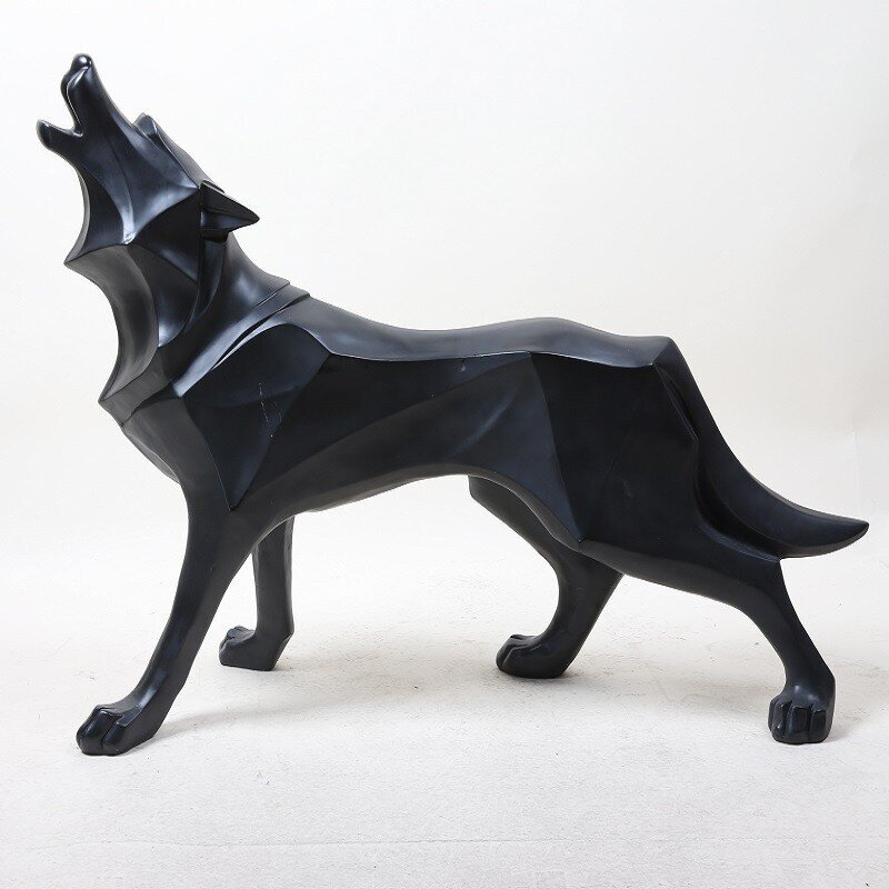 C1021B035 FAMITOSS ตกแต่งห้อง ตกแต่งบ้าน กระทิง หมาป่า สิงโต โมเดลเรซิ่น home decoration wolf lion bull ของแต่งห้อง