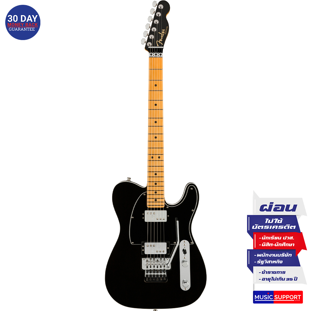 กีตาร์ไฟฟ้า Fender American Ultra Luxe Telecaster Floyd Rose HH Mystic Black