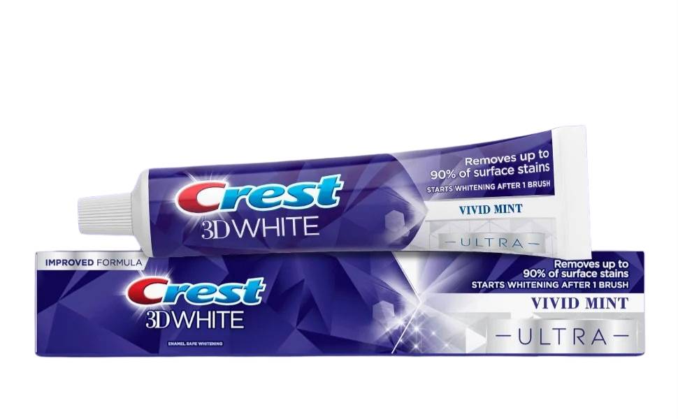 Crest 3D White Ultra Whitening Toothpaste,Vivid Mint