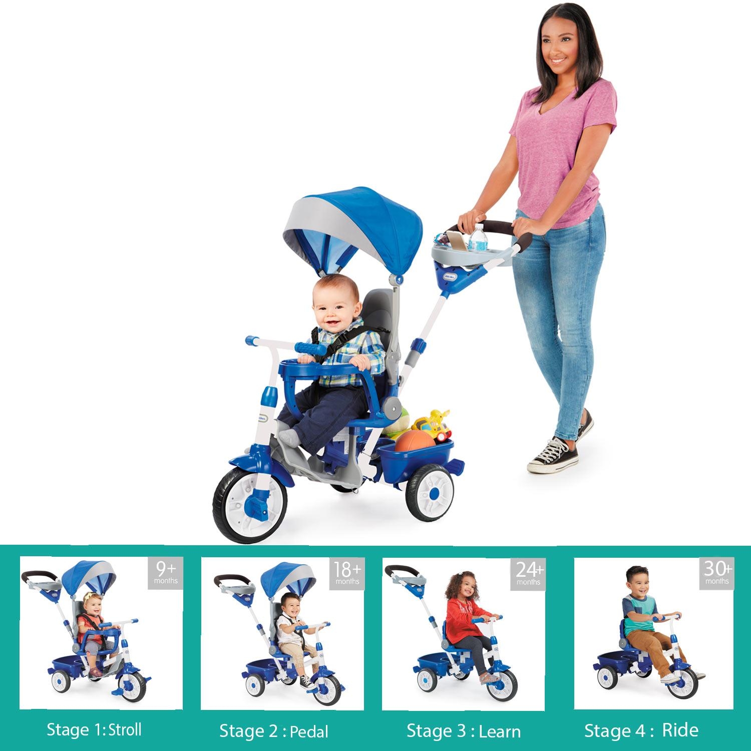 Little Tikes Perfect Fit 4-in-1 Trike,Blue