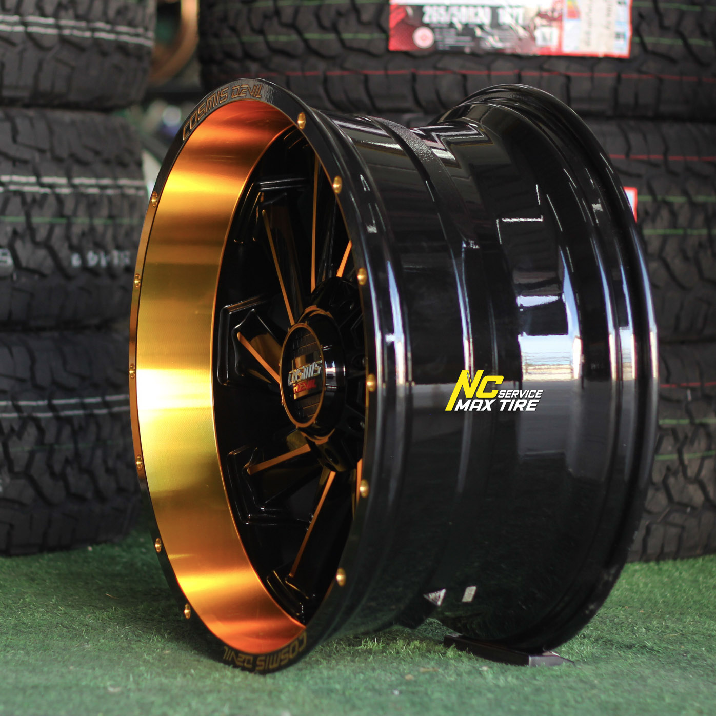 ล้อแม็กขอบ20 / ล้อแม็กออฟโรด / OffRoad / Cosmis / DEVIL / TWIN / 20x10.0 6H139.7 ET-20 / Mirror Gold / Custom Color / ล้อแม็กสวยๆ