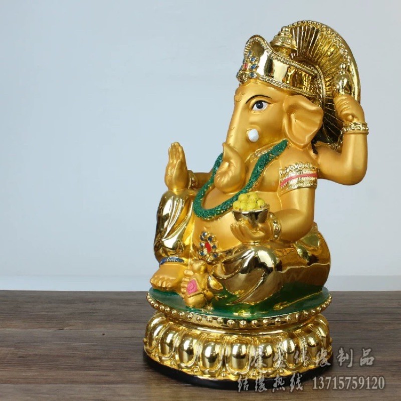 CT023B041 HAOYUN องค์พ่อ พระพิฆเนศ ค้าขายร่ำรวย การเงิน การงาน ประสบความสำเร็จ พระพิฆเนศปางเศรษฐี พระพิฆเนศปางประทานพร