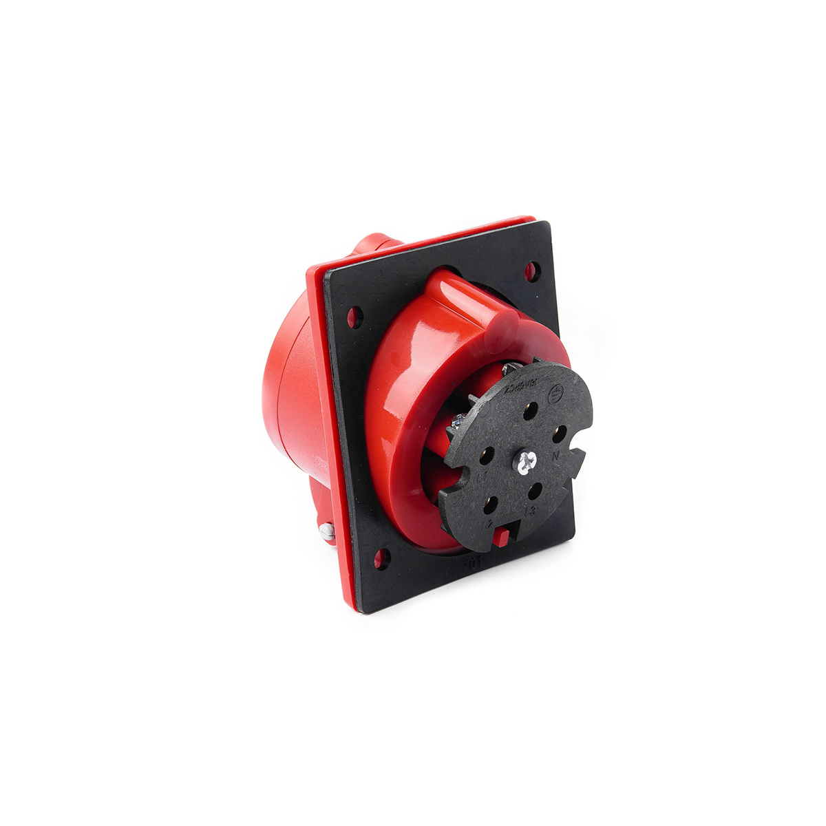 MARATHON ปลั๊กและเต้ารับอุตสาหกรรม เอ็นจิเนียริ่งพลาสติกที่ไม่ลามไฟ แบบ ฝังตรง